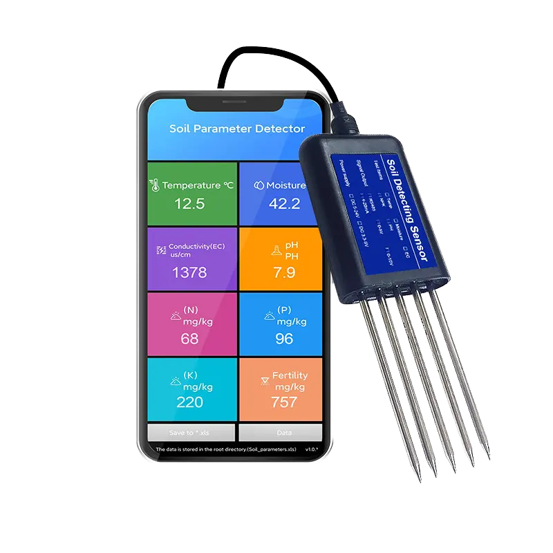 Soil Ph Meter - 2026 TR-300 8-in-1 Bodemvochtmeter RS485 PH
