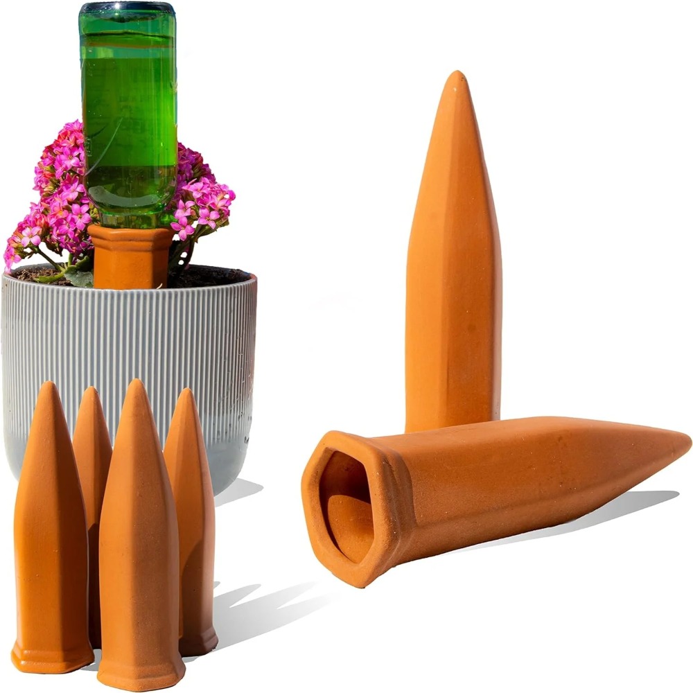 Automatic Plant Waterer - 6-pack natuurlijke zelfwatergevende spikes - terracotta