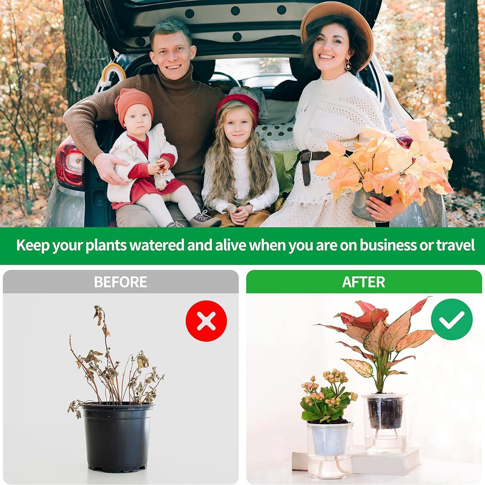 Automatic Plant Waterer - Plantenwikken voor zelfwatergeving 2-delige automatische watergever