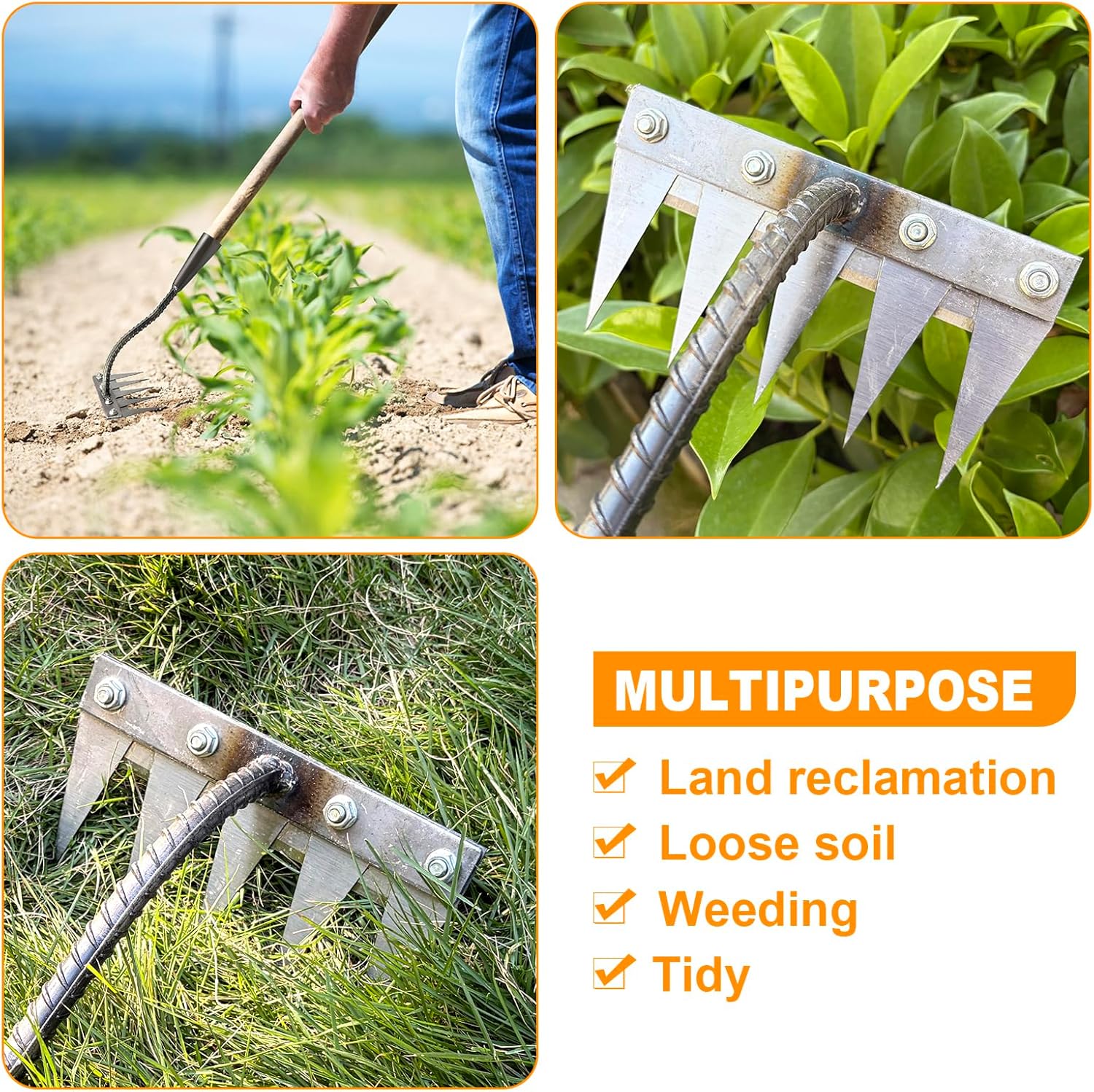 5/6/7/8 Tanden Ijzer Tuinieren - Gardening Tools Hoe recensie en prijs