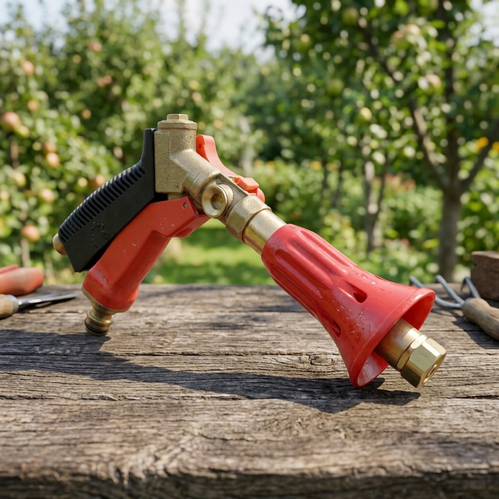 Hogedruk messing tuinspuit voo - Gardening Tools Lowes recensie en prijs
