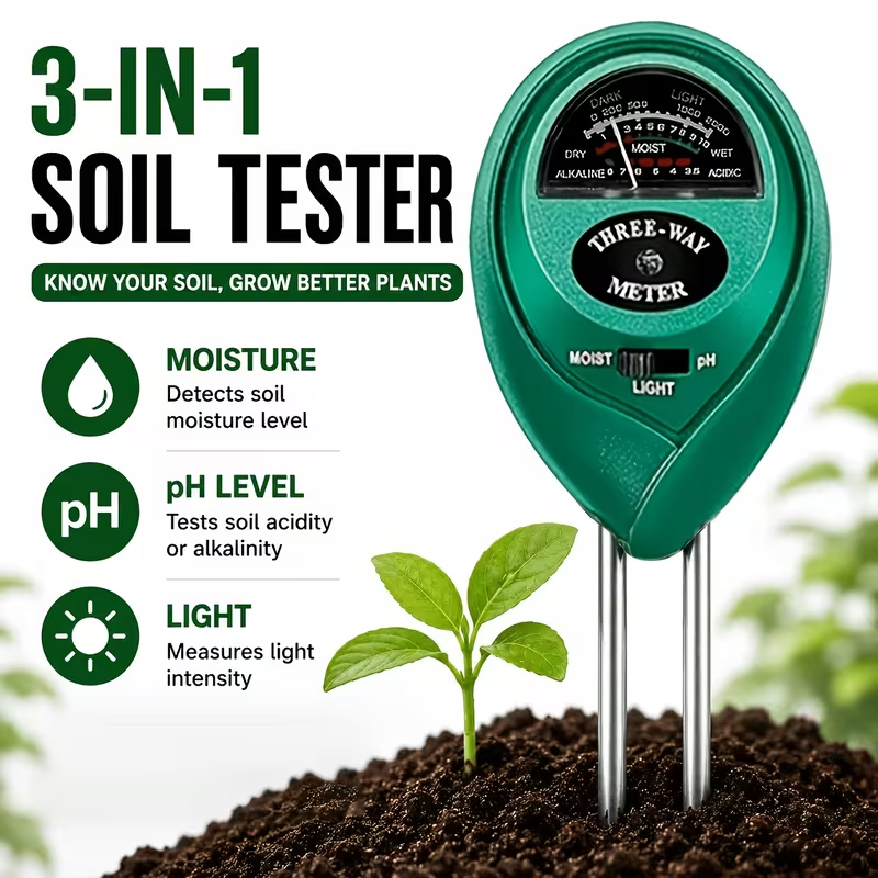 3-in-1 Bodemtester (Vocht-, PH - Gardening Tools Equipment recensie en prijs